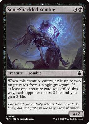 Soul-Shackled Zombie card from Foundations