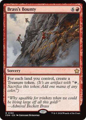 Brass's Bounty card from Foundations