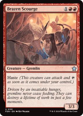 Brazen Scourge card from Foundations