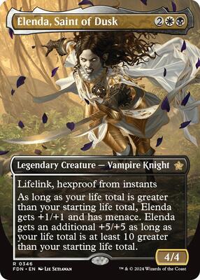 Elenda, Saint of Dusk (Borderless) card from Foundations