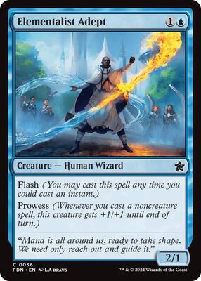Elementalist Adept card from Foundations