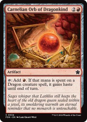 Carnelian Orb of Dragonkind (0534) card from Foundations