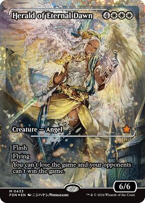 Herald of Eternal Dawn (Showcase) (Fracture Foil) card from Foundations