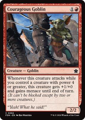 Courageous Goblin card from Foundations