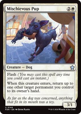 Mischievous Pup card from Foundations