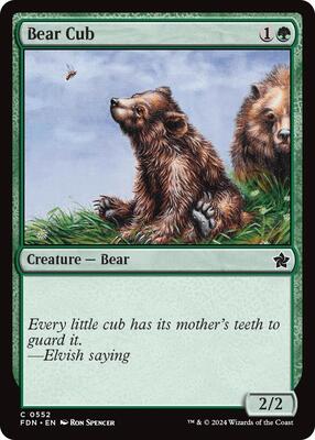 Bear Cub card from Foundations