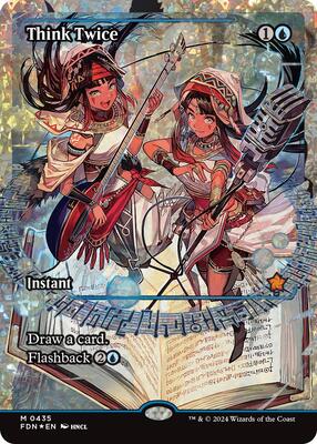 Think Twice (Showcase) (Fracture Foil) card from Foundations
