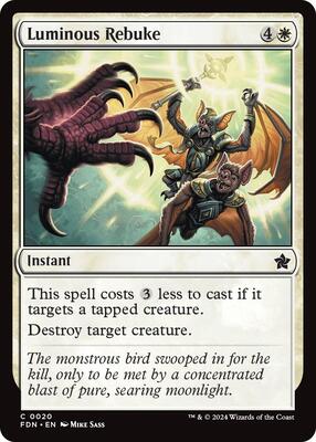 Luminous Rebuke card from Foundations