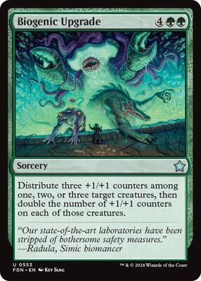 Biogenic Upgrade card from Foundations