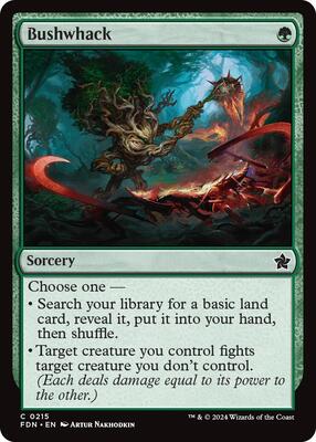 Bushwhack card from Foundations