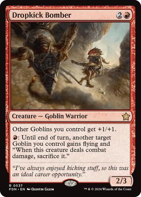 Dropkick Bomber card from Foundations