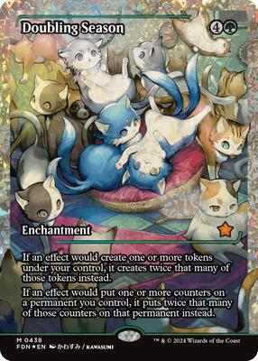 Doubling Season (Showcase) (Fracture Foil) card from Foundations