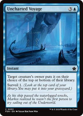 Uncharted Voyage card from Foundations