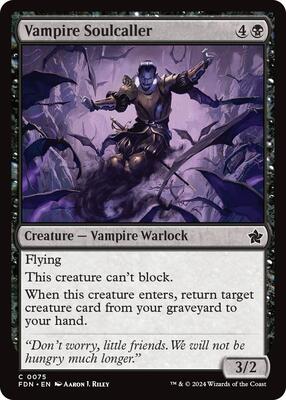 Vampire Soulcaller (0075) card from Foundations