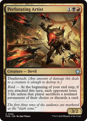 Perforating Artist card from Foundations