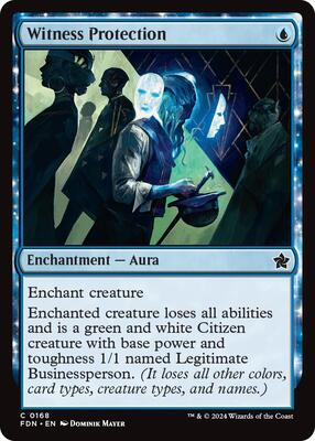 Witness Protection card from Foundations