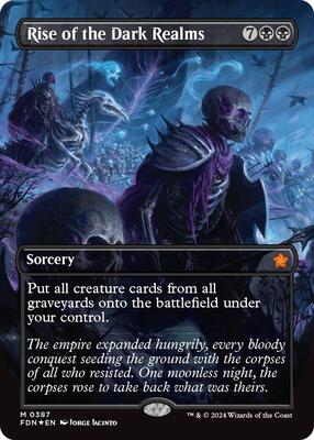 Rise of the Dark Realms (Borderless) (Mana Foil) card from Foundations