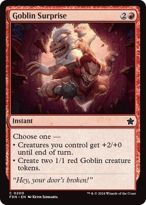 Goblin Surprise card from Foundations