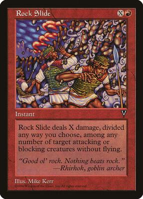 Rock Slide card from Visions