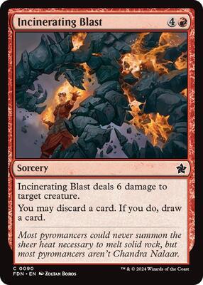 Incinerating Blast card from Foundations