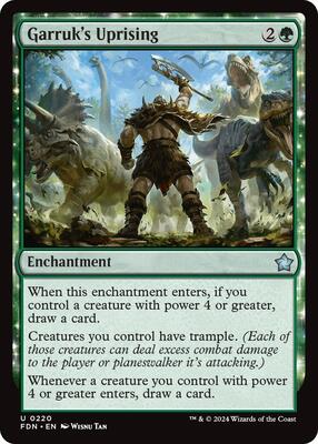 Garruk's Uprising card from Foundations