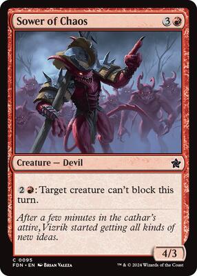 Sower of Chaos card from Foundations