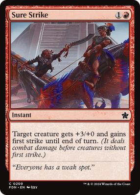 Sure Strike card from Foundations