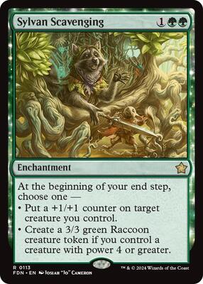 Sylvan Scavenging card from Foundations