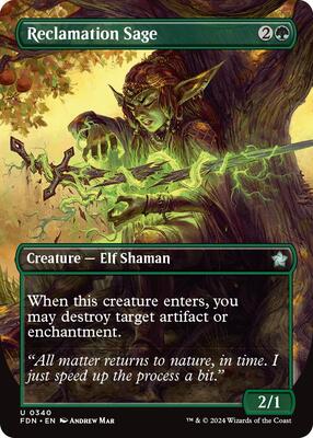 Reclamation Sage (Borderless) card from Foundations