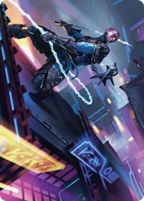 Kaito, Cunning Infiltrator Art Card (51/54) card from Art Series: Foundations
