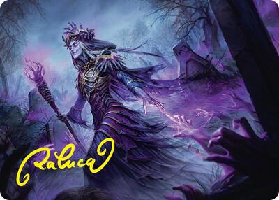 Zul Ashur, Lich Lord Art Card (10/54) (Gold-Stamped Signature) card from Art Series: Foundations
