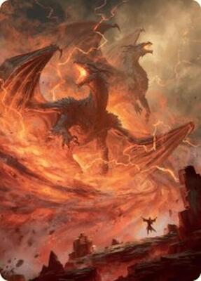 Rite of the Dragoncaller Art Card (38/54) card from Art Series: Foundations
