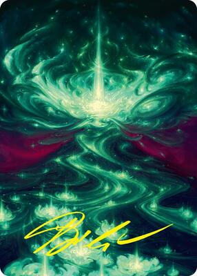 Genesis Wave Art Card (54/54) (Gold-Stamped Signature) card from Art Series: Foundations