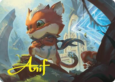 Loot, Exuberant Explorer Art Card (12/54) (Gold-Stamped Signature) card from Art Series: Foundations