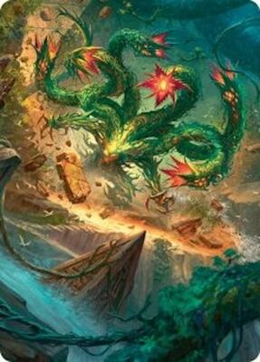 Mossborn Hydra Art Card (42/54) card from Art Series: Foundations