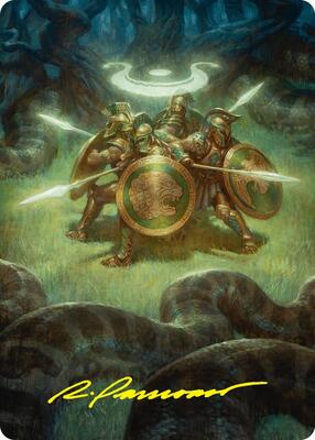Anthem of Champions Art Card (47/54) (Gold-Stamped Signature) card from Art Series: Foundations
