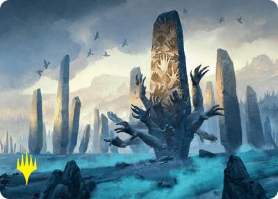 Soulstone Sanctuary Art Card (19/54) (Gold-Stamped Signature) card from Art Series: Foundations