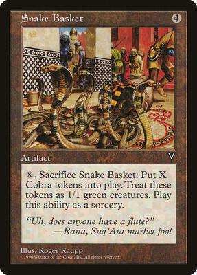 Snake Basket card from Visions
