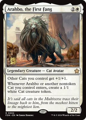 Arahbo, the First Fang card from Prerelease Cards