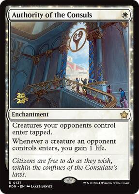 Authority of the Consuls (FDN) card from Prerelease Cards