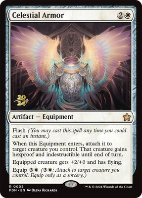 Celestial Armor card from Prerelease Cards