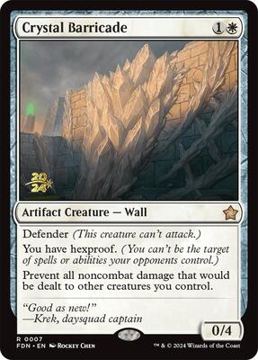 Crystal Barricade card from Prerelease Cards