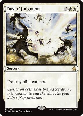 Day of Judgment card from Prerelease Cards