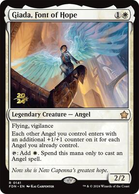 Giada, Font of Hope (FDN) card from Prerelease Cards