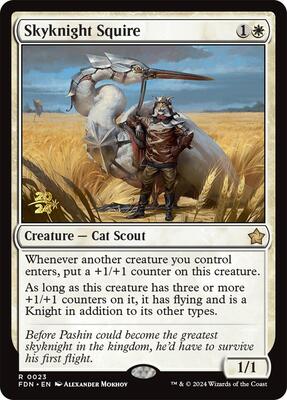 Skyknight Squire card from Prerelease Cards