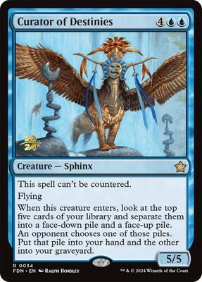 Curator of Destinies card from Prerelease Cards
