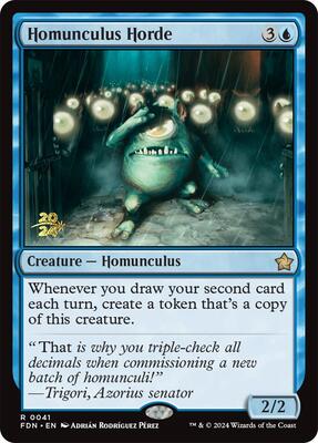 Homunculus Horde card from Prerelease Cards