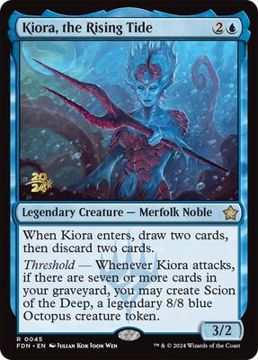 Kiora, the Rising Tide card from Prerelease Cards