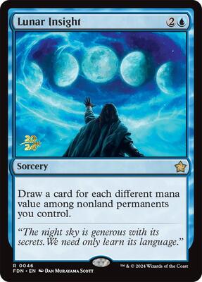 Lunar Insight card from Prerelease Cards