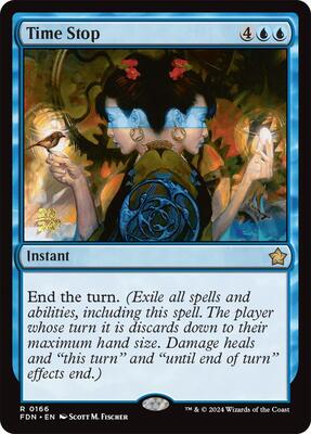 Time Stop card from Prerelease Cards